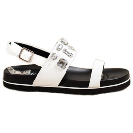 SHELOVET Sandálias Brancas Com Cristais branco SHELOVET Sandálias Brancas Com Cristais branco