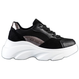 Seastar Tênis pretos na plataforma