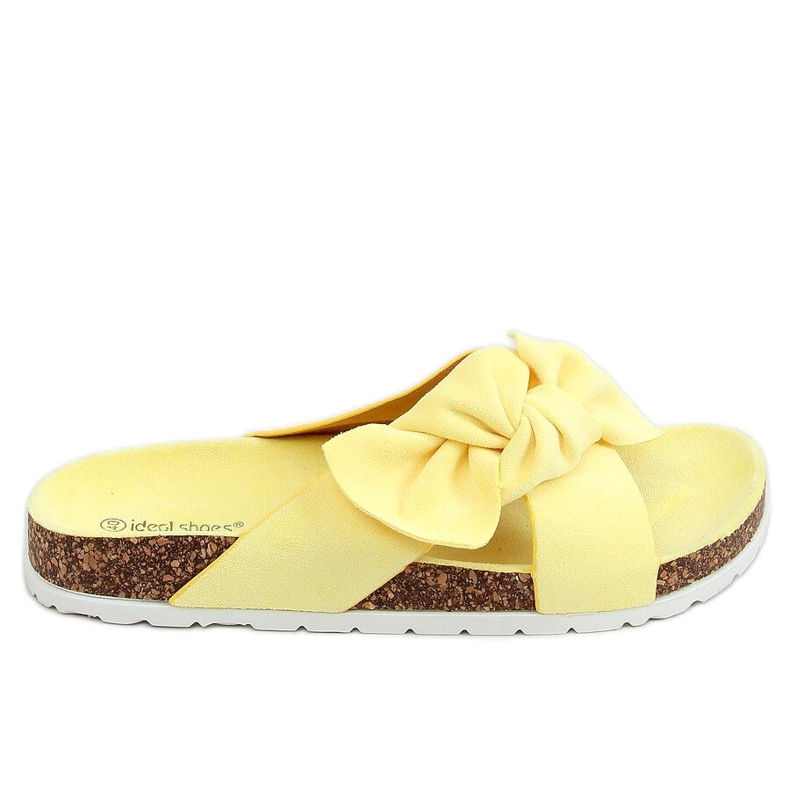 Chinelos de cortiça amarela 7853 Yellow amarelo