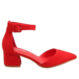 Bombas com salto largo vermelho LL76 Vermelho Bombas com salto largo vermelho LL76 Vermelho