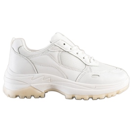 SHELOVET Tênis Branco Com Malha SHELOVET Tênis Branco Com Malha