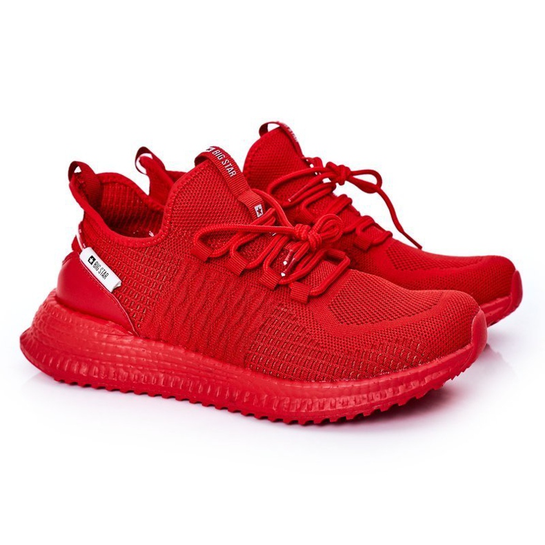 Tênis masculino esportivo Big Star HH174275 Vermelho