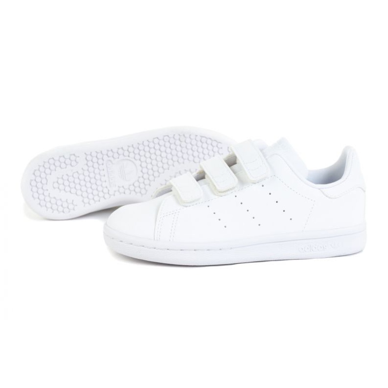 Sapatos Adidas Stan Smith Jr FX7535 branco laranja