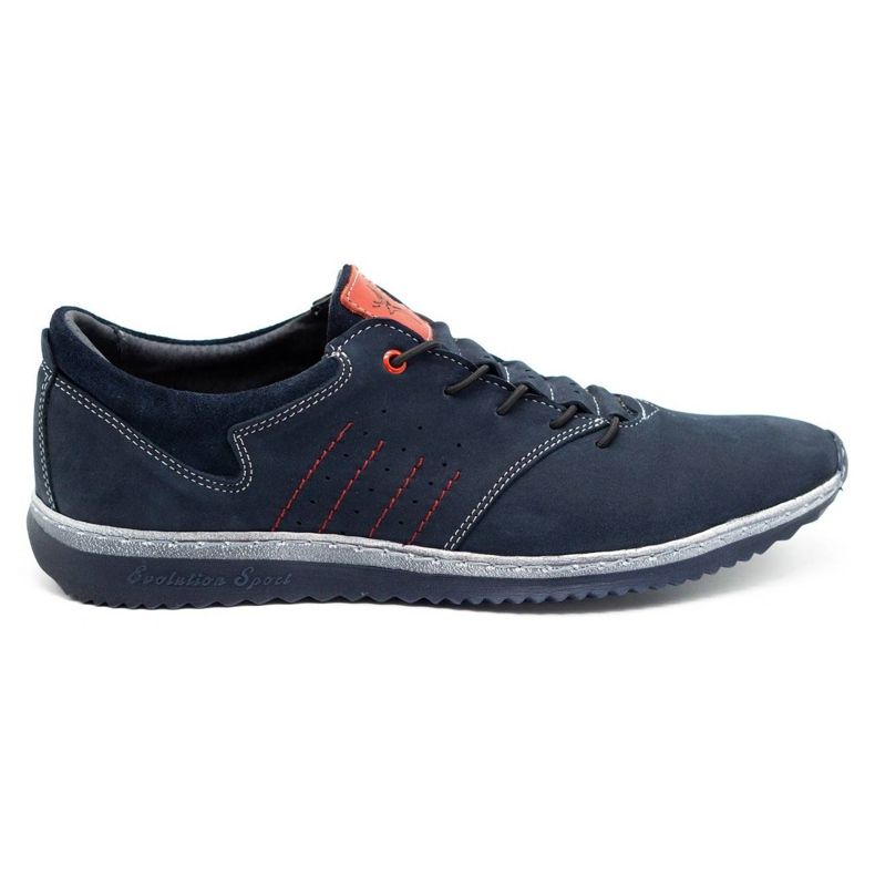 Olivier Sapatos casuais masculinos 7070 azul marinho