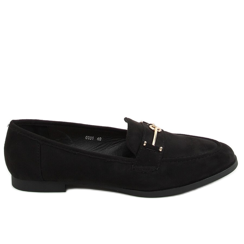 Mocassins femininos negros GQ01 Preto