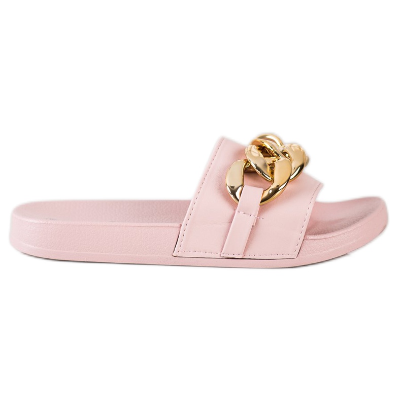 SHELOVET Chinelos Rosa Com Ornamento