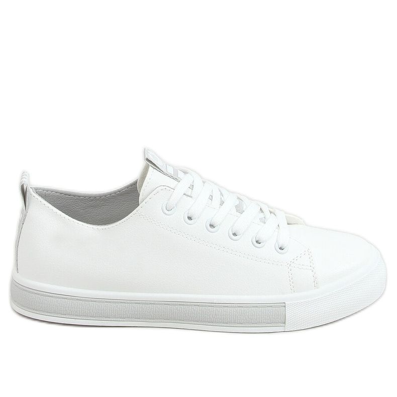Tênis feminino branco e cinza LR2189 BRANCO / CINZA