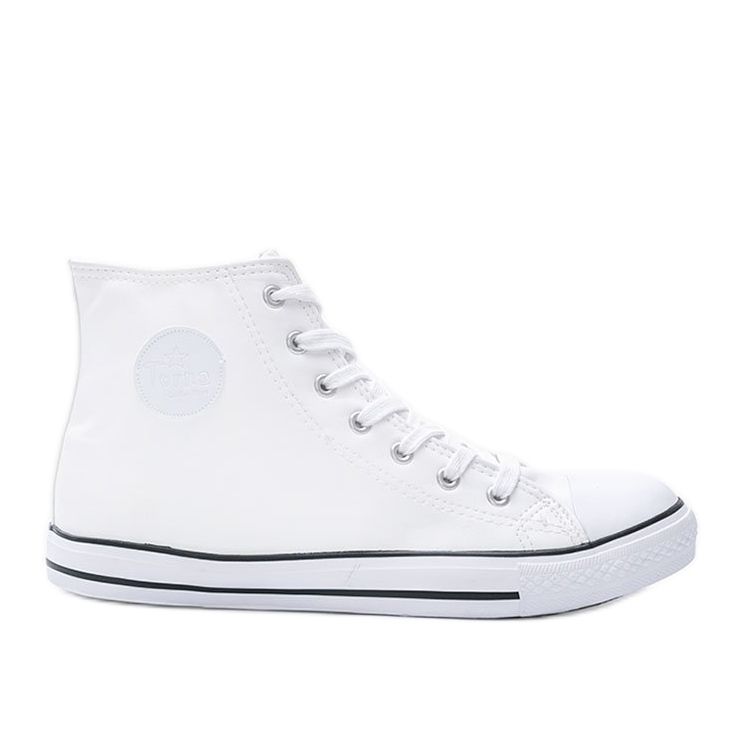 Tênis femininos de tornozelo branco Savannah