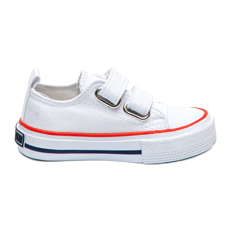 Tênis baixo infantil com velcro Big Star HH374095 branco
