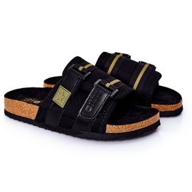 Chinelos com perfil masculino Big Star HH174058 Preto