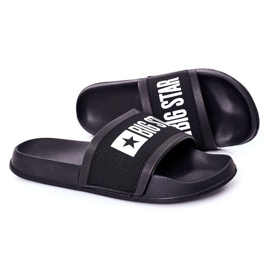 Chinelos masculinos pretos Big Star HH174831 Chinelos masculinos pretos Big Star HH174831