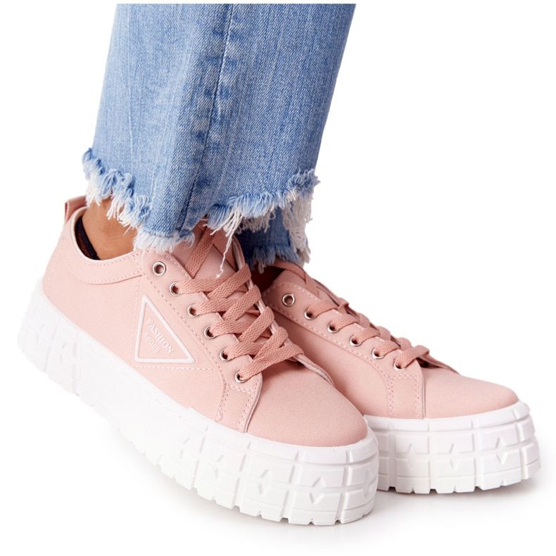Tênis feminino na plataforma Pink Big City Life rosa