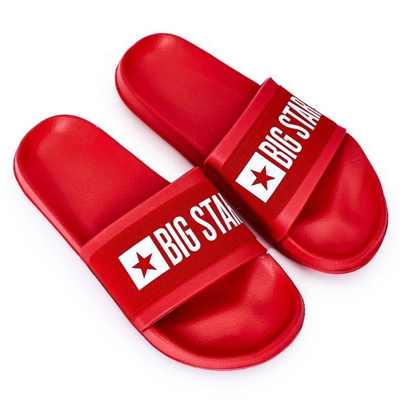 Chinelos masculinos Big Star HH174832 vermelhos