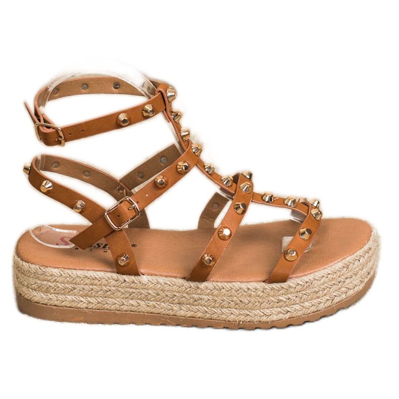 Seastar Sandálias na plataforma com jatos castanho