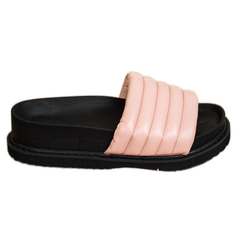 Seastar Chinelos leves de couro ecológico rosa