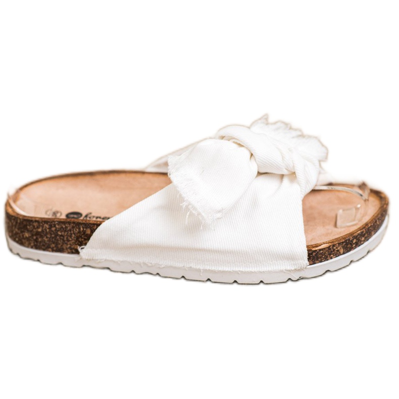 Forever Folie Chinelos têxteis confortáveis branco