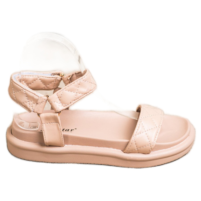 Seastar Sandálias Bege Com Couro Ecológico