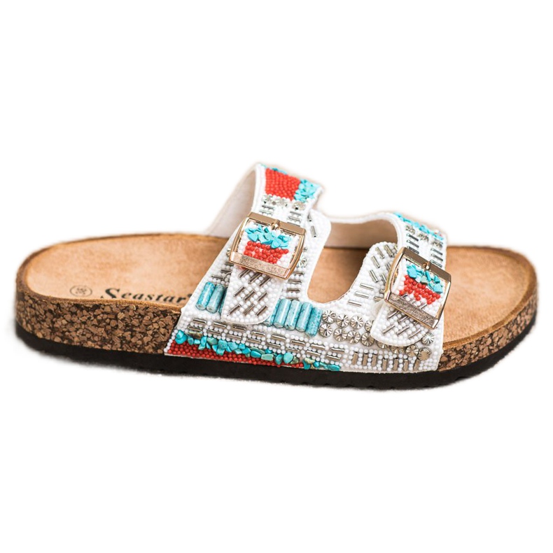 Seastar Chinelos de miçangas da moda multicolorido