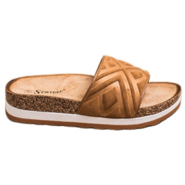 Seastar Chinelos de camurça clássicos marrom