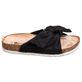 Forever Folie Chinelos têxteis confortáveis preto