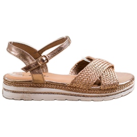 Mannika Sandálias douradas na plataforma dourado Mannika Sandálias douradas na plataforma dourado