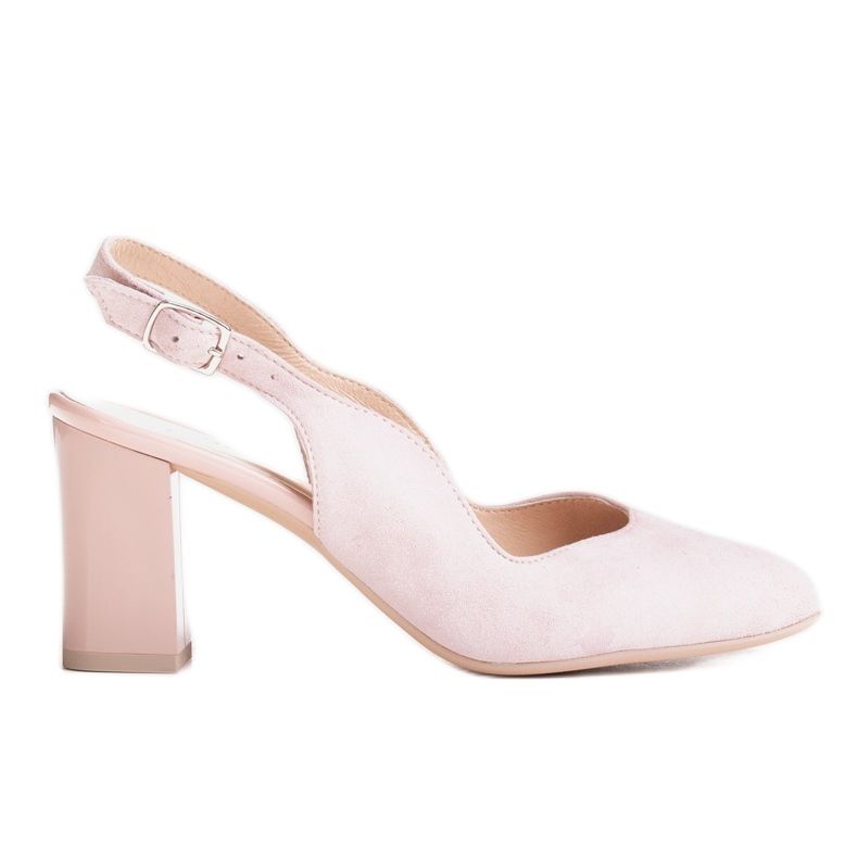 Marco Shoes Sandálias rosa 1071P com glitter na pele