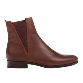 Marco Shoes Botas rasas marrons 1284B Marco marrom com borracha