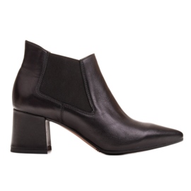 Marco Shoes Botas finas e baixas 1325B com borracha preto