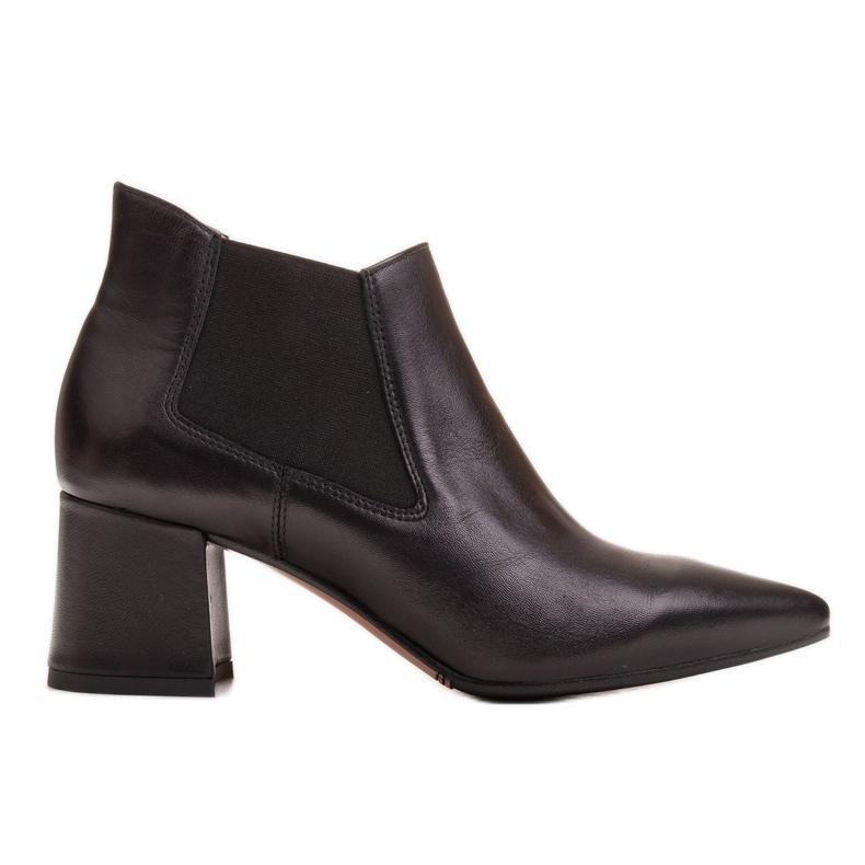 Marco Shoes Botas finas e baixas 1325B com borracha preto