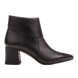 Marco Shoes Botas femininas Marco 1344B com gola preto Marco Shoes Botas femininas Marco 1344B com gola preto