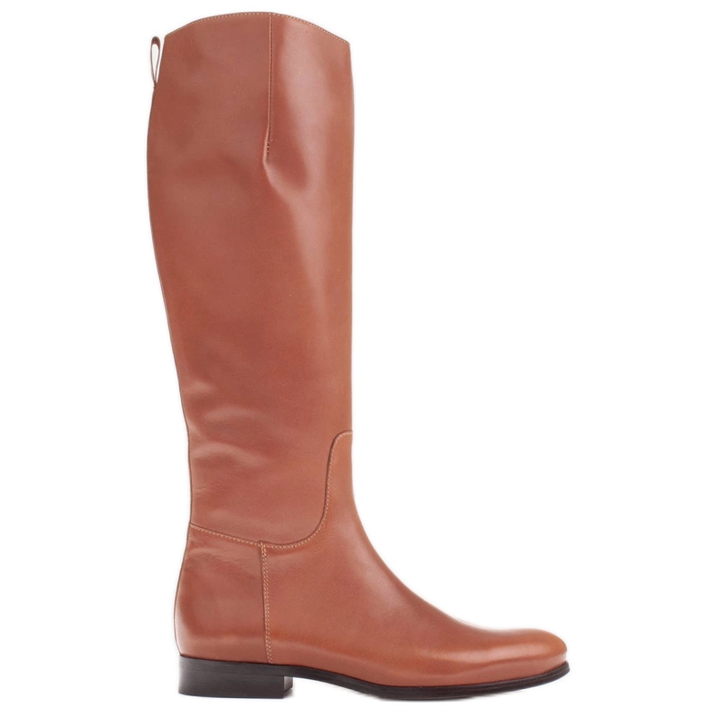 Marco Shoes Botas marrons clássicas e suaves de 1323K em plano castanho Marco Shoes Botas marrons clássicas e suaves de 1323K em plano castanho