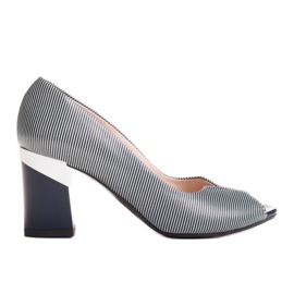 Marco Shoes Bombas listradas 1636P azul marinho azul-marinho