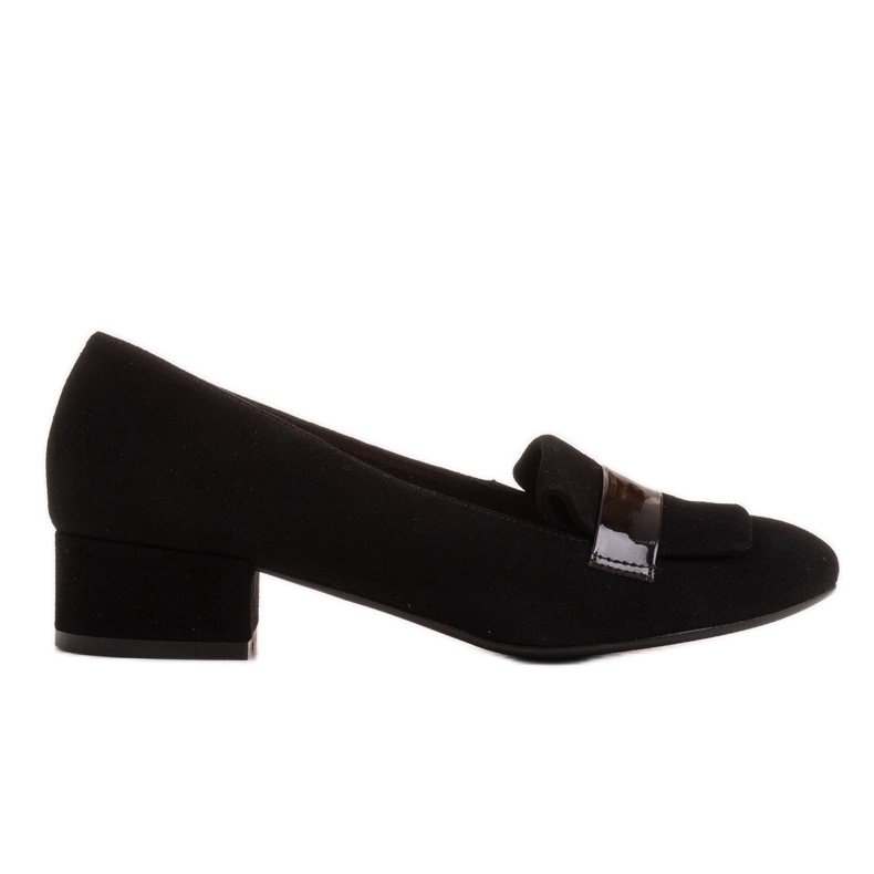 Radoskór Sapatos femininos negros clássicos para um pé mais largo preto