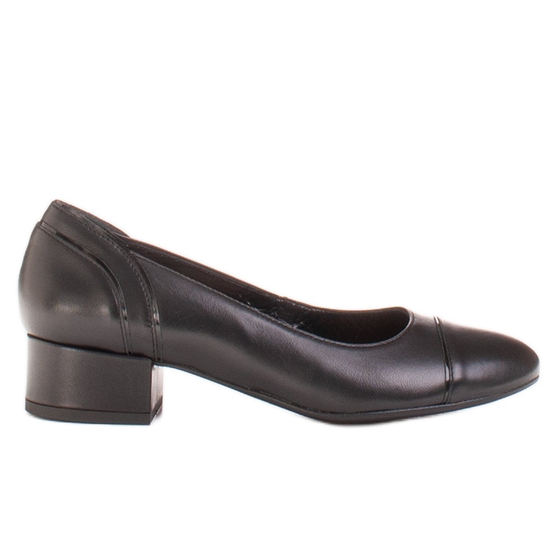 Radoskór Sapatilhas femininas negras clássicas para um pé mais largo preto