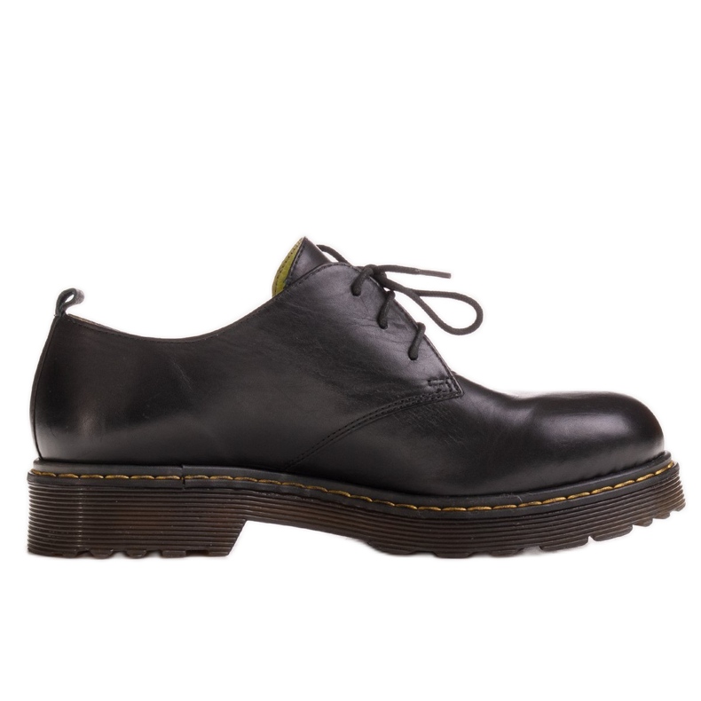 Marco Shoes Sapatos femininos negros com fundo transparente espesso preto