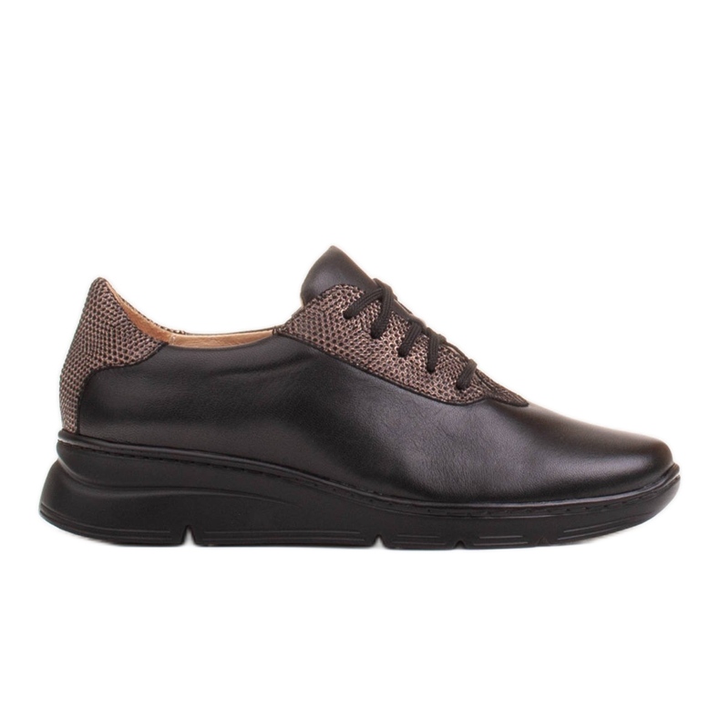 Radoskór Sapatos femininos pretos confortáveis ​​para um pé mais largo