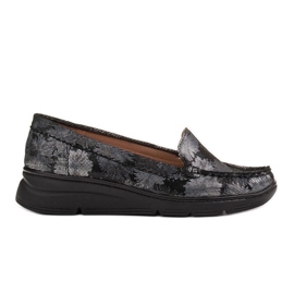 Radoskór Sapatos femininos pretos confortáveis ​​para um pé mais largo