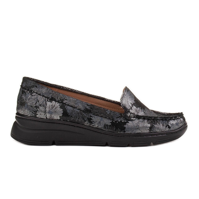 Radoskór Sapatos femininos pretos confortáveis ​​para um pé mais largo