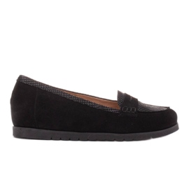 Marco Shoes Sapatos leves com uma parte inferior muito macia e um reforço escondido preto