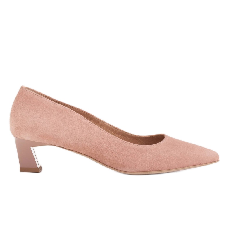 Marco Shoes Sapatos elegantes com salto baixo rosa