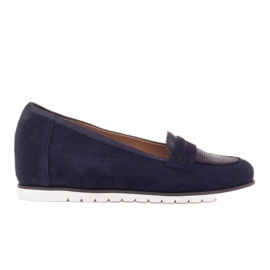 Marco Shoes Sapatos leves com uma parte inferior muito macia e um reforço escondido azul marinho