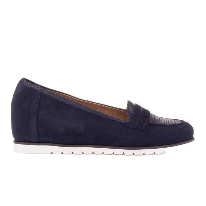 Marco Shoes Sapatos leves com uma parte inferior muito macia e um reforço escondido azul marinho