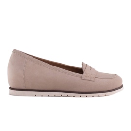 Marco Shoes Sapatos leves com uma parte inferior muito macia e um reforço escondido bege