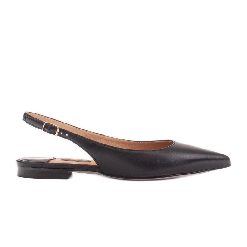 Marco Shoes Sandálias de couro natural na cor preta preto