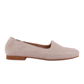 Marco Shoes Bailarinas femininas com elástico na parte superior bege Marco Shoes Bailarinas femininas com elástico na parte superior bege