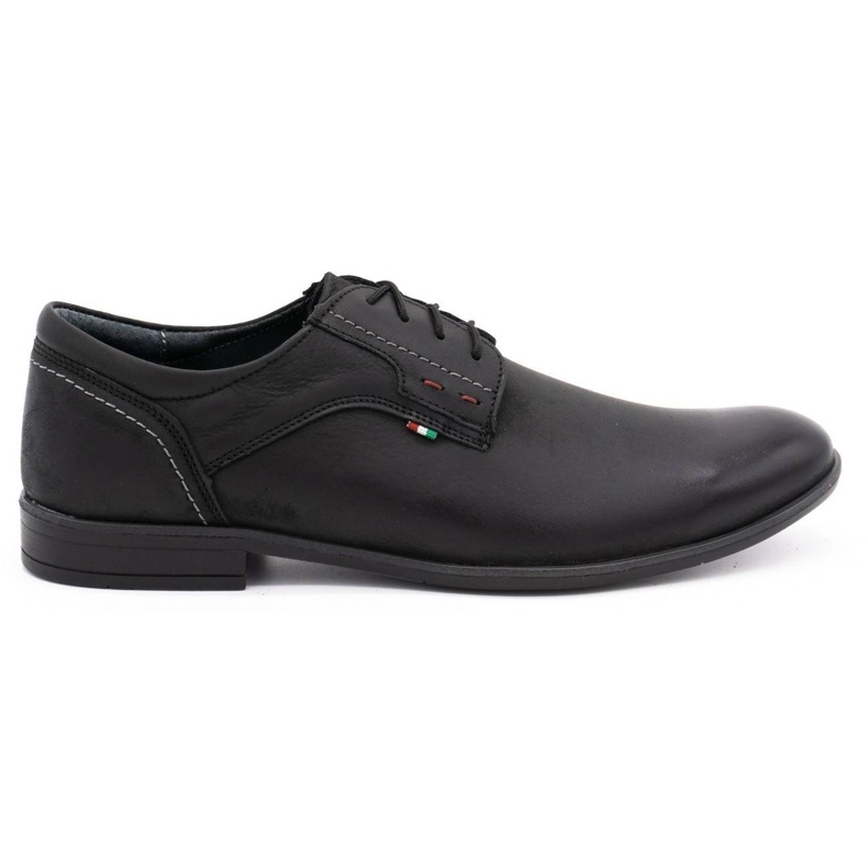 Sapatos masculinos de couro Olivier 305GT preto