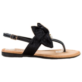 Seastar Sandálias Elegantes com Arco preto