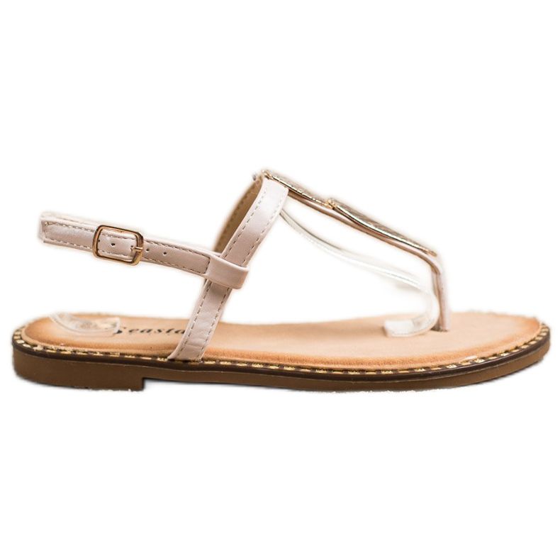 Seastar Sandálias de chinelo com enfeite bege
