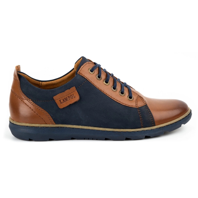 Kampol Sapatos masculinos casuais marrons 61 castanho