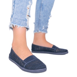 Tênis Vicky azul marinho Slip On